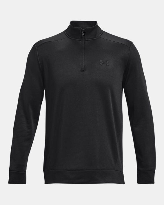 Men's Armour Fleece® ¼ Zip in Black image number 8
